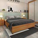 Ver imagem 3 de Quarto de Casal Guarda-roupa 6 Portas Portugal e Cama Box Casal Queen Monaco Espresso Móveis
