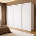 Ver imagem 1 de Guarda Roupa Casal 3 Portas de Correr e 6 Gavetas 242cm Premium Jade