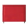 Cabeceira Cama Casal Box Estofado 138 cm Texas Veludo:Vermelho - 2