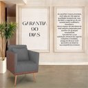 Ver imagem 4 de Cadeira Poltrona para Sala Quarto Confortável e Reforçada Sofia :chumbo