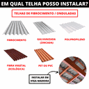Ver imagem 3 de Estrutura Suporte Fixador Placa Painel Solar Alumínio Para Telha Fibro Ondulada Viga Madeira