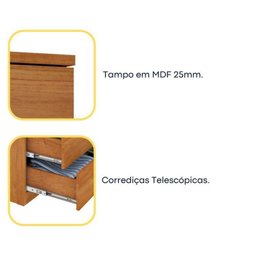 Guarda-roupa 6 Portas Portugal e Comoda 5 Gavetas Premium Espresso Móveis - 16