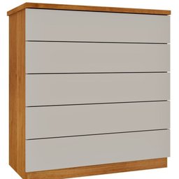 Guarda-roupa 6 Portas Portugal e Comoda 5 Gavetas Premium Espresso Móveis - 17