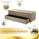 Ver imagem 6 de Calçadeira Sapateira Baú Munique 1.40 Veludo - Star Confort
