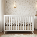 Ver imagem 2 de Berço Eli 2EM1 Transforma em Mini Cama 100%MDF e Pés em Madeira