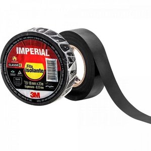 Fita Isolante 18mmx20m Imperial Silm Preta 3m - Dez / 10