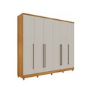 Ver imagem 4 de Guarda-roupa 6 Portas Portugal e Comoda 5 Gavetas Premium com Pés Espresso Móveis