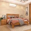 Ver imagem 4 de Quarto de Casal Guarda-Roupa 6 Portas Portugal e Cama Casal Safira Espresso Móveis Bege/Cinamomo