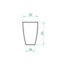 Ver imagem 7 de Kit 4 Vaso Planta 45x30 Oval Moderno Polietileno BGPLASTICOS V13 LARANJA SUNSET 010