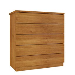 Guarda-roupa 6 Portas Portugal e Comoda 5 Gavetas Premium Espresso Móveis - 18