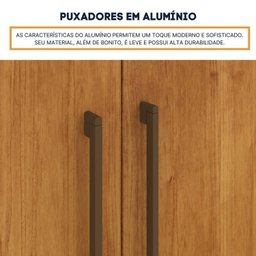 Guarda-roupa 6 Portas Portugal e Comoda 5 Gavetas Premium Espresso Móveis - 9