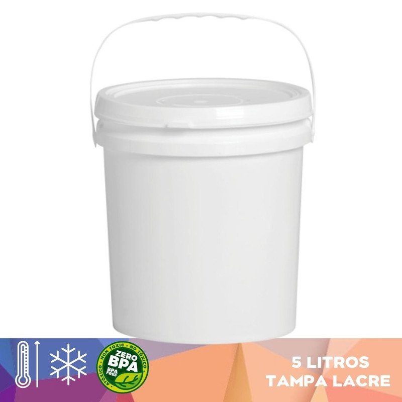 Balde para armazenar carne 5 Litros 05 Peças - 4
