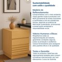 Ver mais imagens de Gaveteiro Ripado com 2 Gavetas Samambaia CabeCasa MadeiraOriginals Amarelo/Carvalho