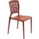 Ver imagem 5 de Conjunto 4 Cadeiras Tramontina Joana em Polipropileno e Fibra de Vidro Terracota 92058242