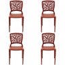 Conjunto 4 Cadeiras Tramontina Joana em Polipropileno e Fibra de Vidro Terracota 92058242 - 2