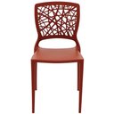 Ver imagem 3 de Conjunto 4 Cadeiras Tramontina Joana em Polipropileno e Fibra de Vidro Terracota 92058242