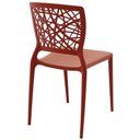 Ver imagem 7 de Conjunto 4 Cadeiras Tramontina Joana em Polipropileno e Fibra de Vidro Terracota 92058242