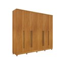 Ver imagem 6 de Guarda-roupa 6 Portas Portugal e Comoda 5 Gavetas Premium com Pés Espresso Móveis