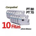 Ver imagem 3 de Kit 10 Fita Compatível Brother M231 Mk231 T 12mm Pt 80 70 90