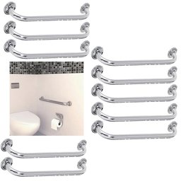 Alça Apoio 60cm Barra Kit 10 Uni Suporte Banheiro Idoso Gestante Criança Acessibilidade Anti Queda A - 1