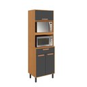 Ver imagem 1 de Armário Paneleiro Itatiaia 2 Portas 1 Gaveta Grafite Nápoles