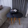 Trio Mesa Lateral de Canto 56cm X 45cm X 45cm - 1