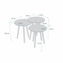 Ver imagem 3 de Trio Mesa Lateral de Canto 56cm X 45cm X 45cm