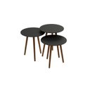 Ver imagem 2 de Trio Mesa Lateral de Canto 56cm X 45cm X 45cm