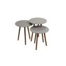 Trio Mesa Lateral de Canto 56cm X 45cm X 45cm - 2