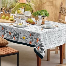 Toalha de Mesa Retangular 8 Lugares Basic Estampada Naunce - 2