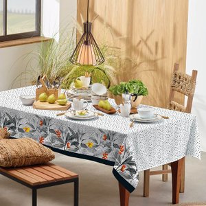 Toalha de Mesa Retangular 8 Lugares Basic Estampada Naunce