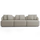 Ver imagem 3 de Sofá 4 Lugares para Sala de Estar Living 288cm Arlo F04 Linho Bege Escuro - Lyam Decor