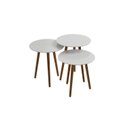 Ver imagem 2 de Trio Mesa Lateral de Canto 56cm X 45cm X 45cm