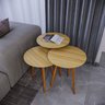 Trio Mesa Lateral de Canto 56cm X 45cm X 45cm - 1