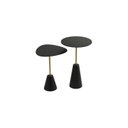 Ver imagem 2 de Conjunto Mesa Lateral de Canto Napoli Metal 65cm X 40cm X 40cm