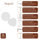 Ver imagem 6 de Conjunto Mesa Lateral de Canto Napoli Metal 65cm X 40cm X 40cm