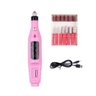 MAQUINA LIXADEIRA DE UNHA MANICURE PEDICURE KIT NAIL DESIGN COMPLETO COM 6 BROCAS POLIDOR ELETRICA - 6