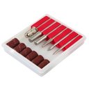 Ver imagem 7 de MAQUINA LIXADEIRA DE UNHA MANICURE PEDICURE KIT NAIL DESIGN COMPLETO COM 6 BROCAS POLIDOR ELETRICA