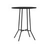 Mesa Alta Bistrô Gabi Metal Redondo - Preto - 1