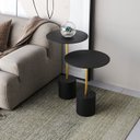 Ver imagem 1 de Conjunto Mesa Lateral de Canto Parma Metal 65cm X 40cm X 40 Cm