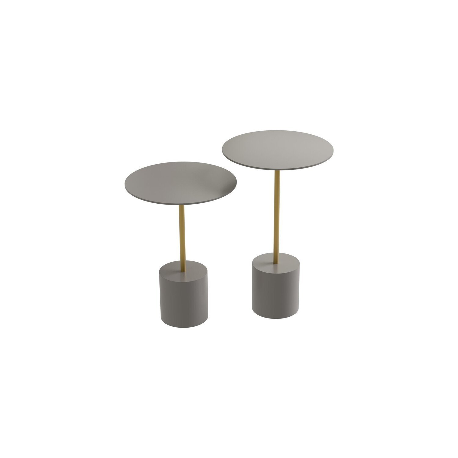 Conjunto Mesa de Canto Parma Metal 65cm X 40cm X 40 Cm - 2