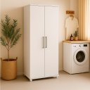 Ver imagem 3 de Armário Multiuso Sapateira 2 Portas com Prateleiras