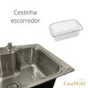 Ver imagem 3 de Cuba Pia Gourmet Aço Inox Escovado 50x40 C/ Acessórios