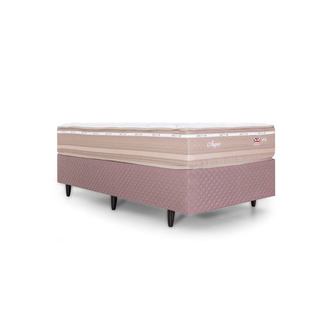 Colchão Molas Maxspring Angres Solteiro 88cm Branco/Bege Herval
