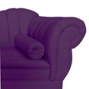 Ver mais imagens de Recamier Decorativo Divã Amsterdã 187cm Lado Esquerdo Veludo Roxo