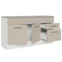 Ver imagem 7 de Balcão Gabinete De Pia 150 Cms Madesa Branco/crema