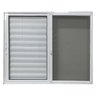Janela Veneziana 3 Folhas Móveis com Tela Mosquiteira Linha 25 100cm X 150cm - 5