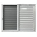 Ver imagem 4 de Janela Veneziana 3 Folhas Móveis com Tela Mosquiteira Linha 25 120x150 Branco Esquadrias Bergamo
