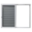 Ver imagem 3 de Janela Veneziana 3 Folhas Móveis com Tela Mosquiteira Linha 25 120x150 Branco Esquadrias Bergamo
