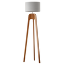 Ver imagem 3 de Luminária de Chão Unidecor Pés Maciços Cúpula Palha